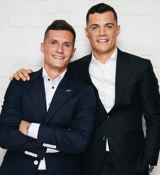 Elmaze Xhaka sons Granit Xhaka and Taulant Xhaka